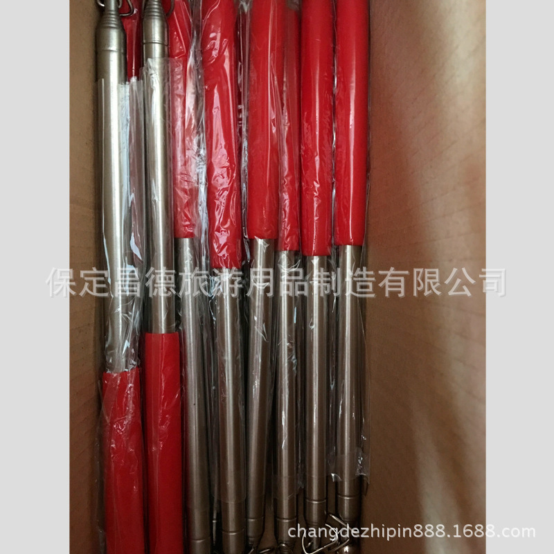 厂家供应新款时尚外出旅行不锈钢伸缩型导游旗杆1.6米优质广告杆