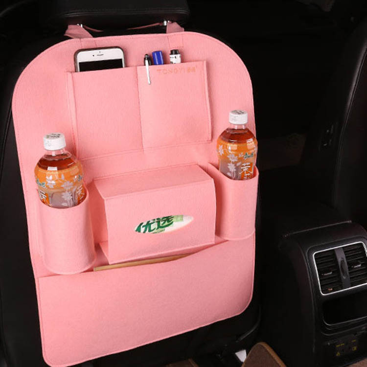 厂家批发 汽车椅背收纳袋 多功能汽车座椅置物袋 定制车用储物袋