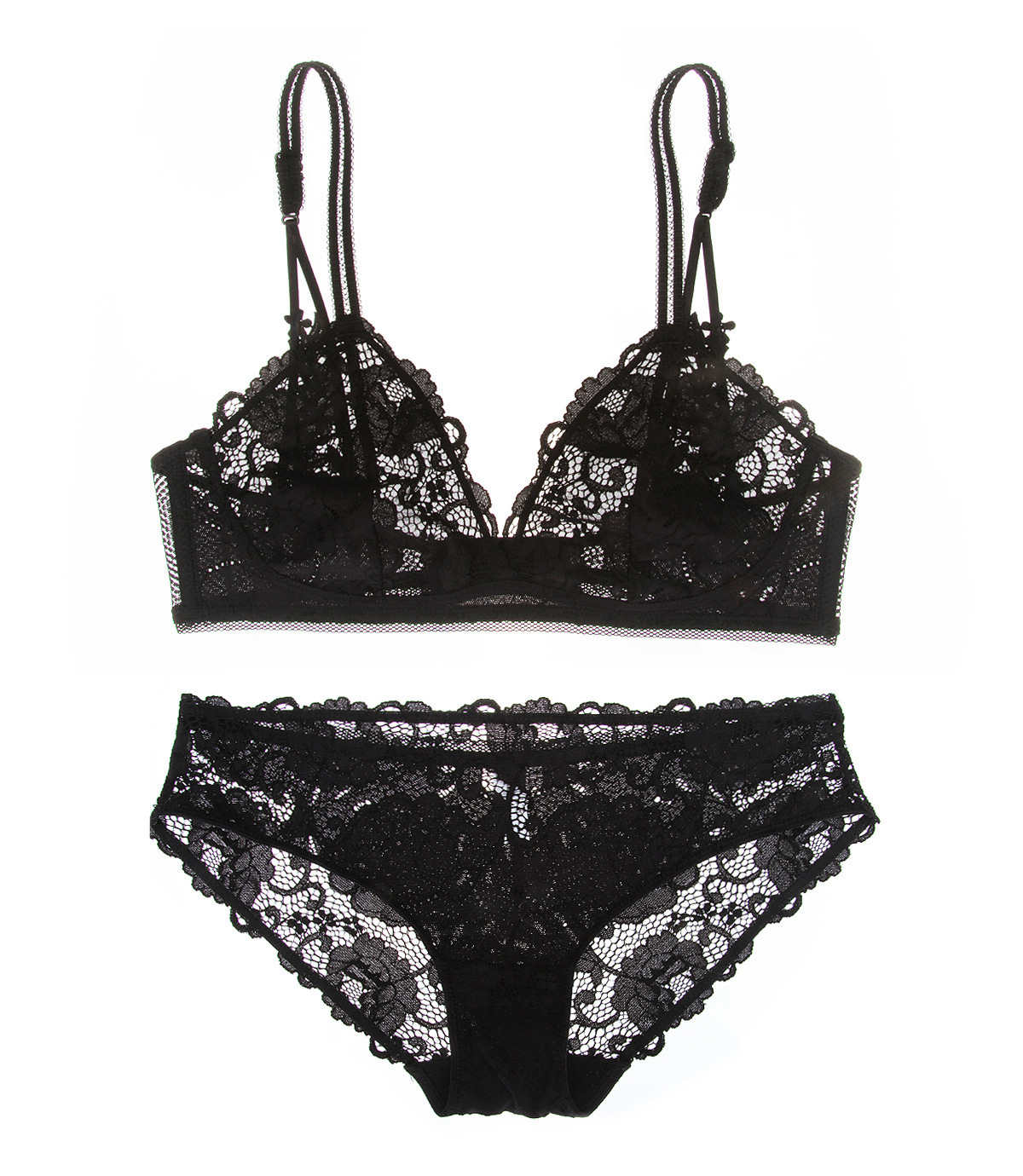 New sexy non-steel ring lace bra set  NSCL14508