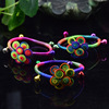 Ethnic woven colorful bracelet from Yunnan province handmade, small bell, ethnic style, flowered