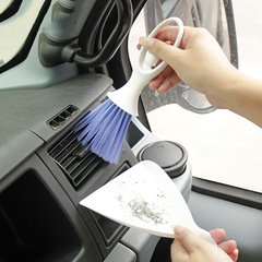 Car air vent cleaning small brush, interior corner cleaning angel brush with scraper, car corner trash cleaner