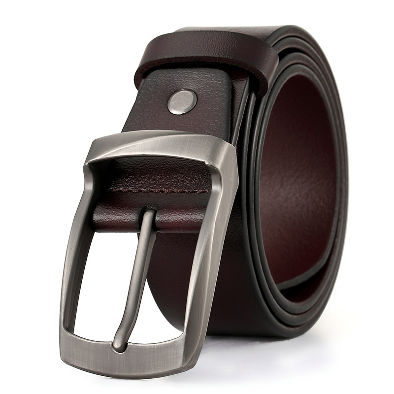 New Men's Belt Men's Leather Pin Buckle...