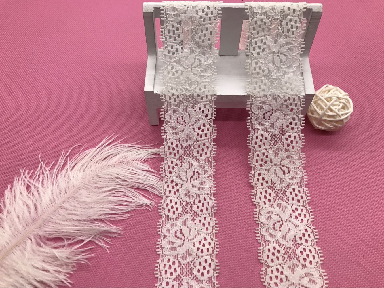 弹力花边氨纶花边厂家直销长期现货供应1008# 宽度3.5CM