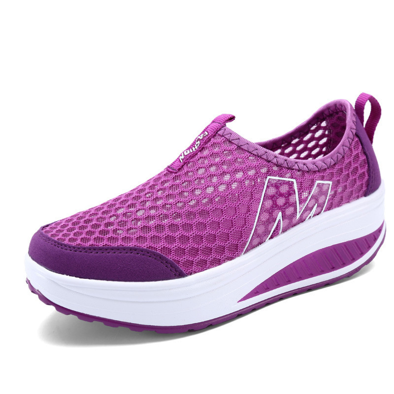 3308 Summer New Women's Rocking Shoes Platform Shoes Mesh Breathable Sports Casual Shoes Women's Light 3308