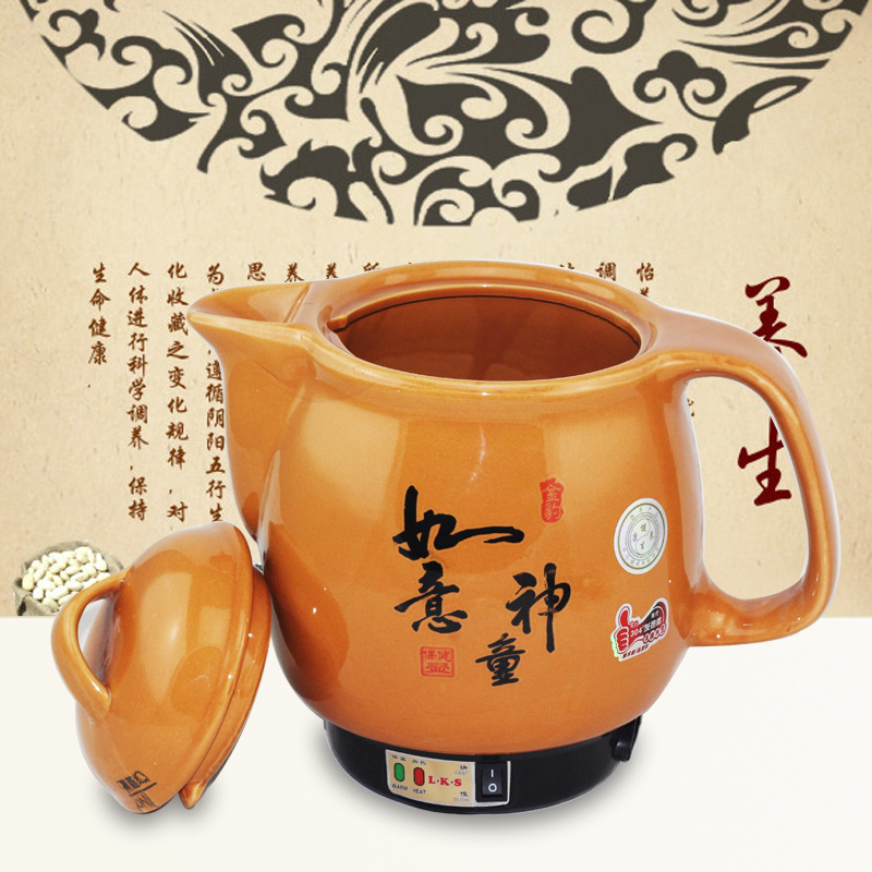 32.神童陶瓷保健壶，具有耐酸，耐碱，耐热，并且不与任何***