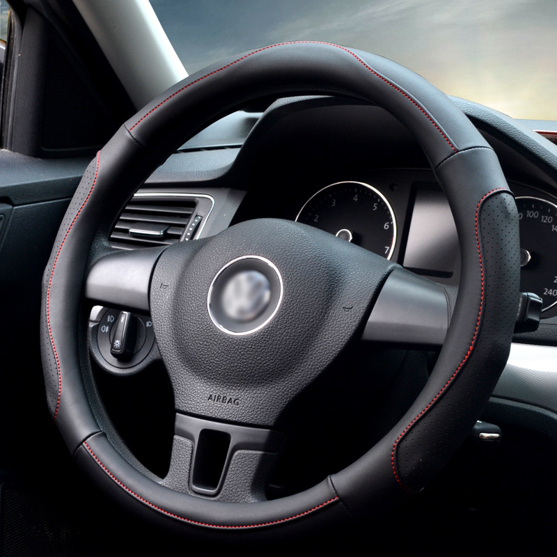 米立品牌新款方向盤套批發 四季適用汽車把套凹凸打孔男女款代發