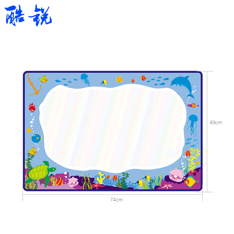 水魔法水画布水写毯涂鸦毯写字毯儿童早教中海洋生物