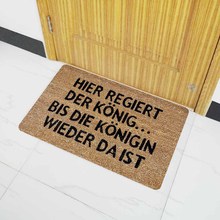 受氣包 小語種出口德國外貿橡膠地毯地墊德語文字吸水防滑墊