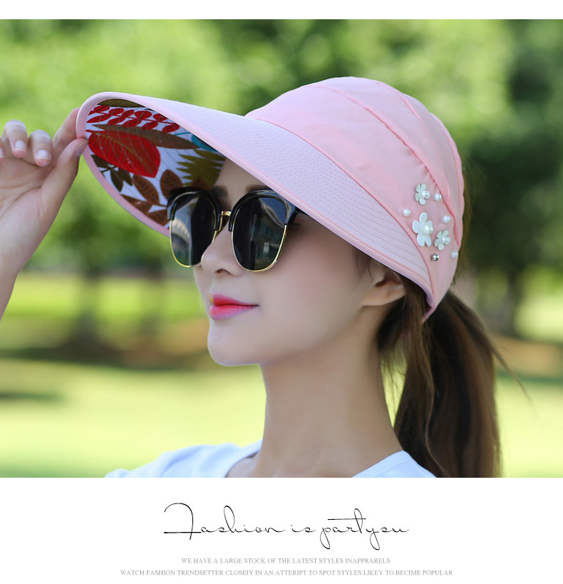 Women's Original Design Solid Color Side Of Fungus Sun Hat display picture 6