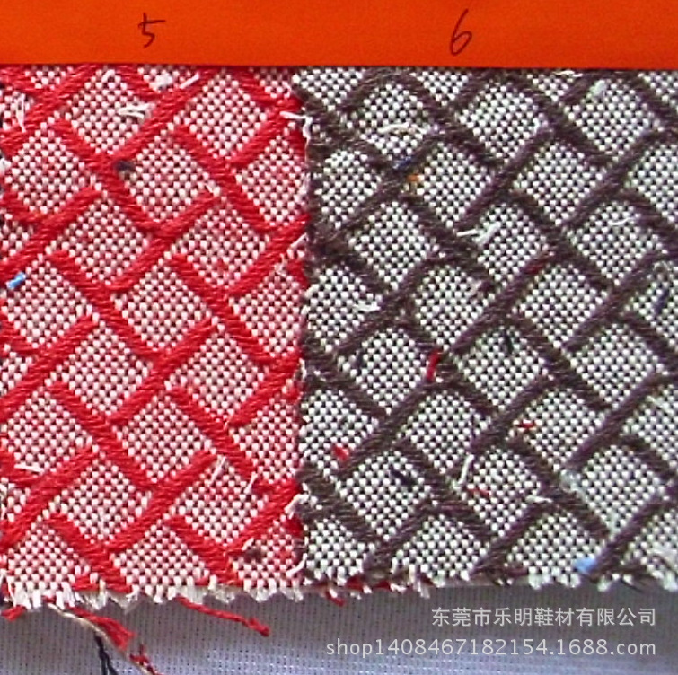 FB036支持网购混批色织方格3工艺品鞋材布料