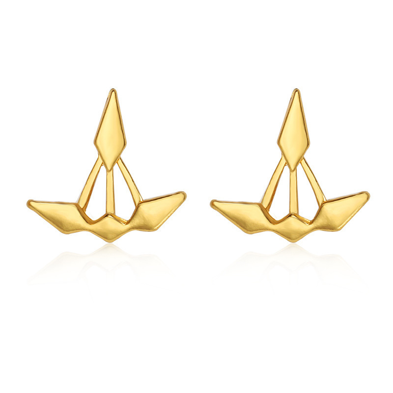 Fashion Opening Simple Hollow Geometric Star Ear Studs Hypoallergenic Earrings Wholesale display picture 2