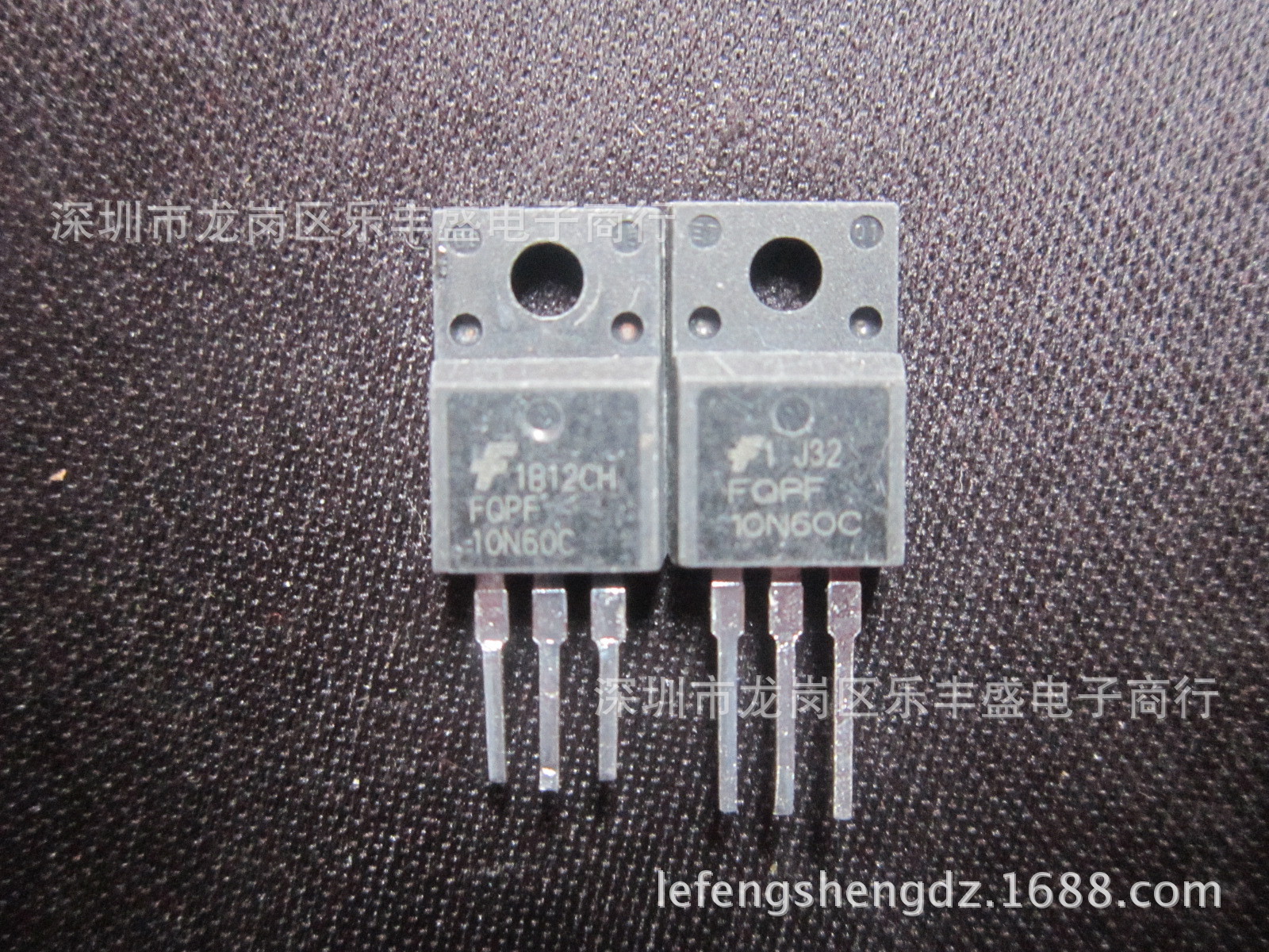 FQPF10N60CT 拆机仙童 TO-220F N通道 600V 功率MOSFET