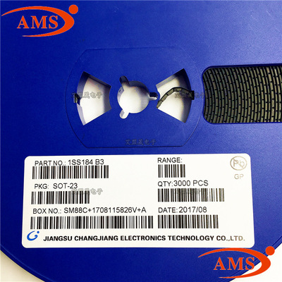 1SS184 丝印：B3  SOT-23 CJ/长电 贴片开关二极管 全新现货|ms