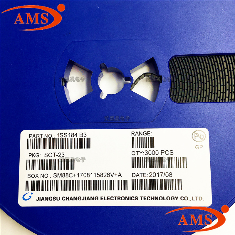 1SS184 丝印：B3  SOT-23 CJ/长电 贴片开关二极管 全新现货|ms