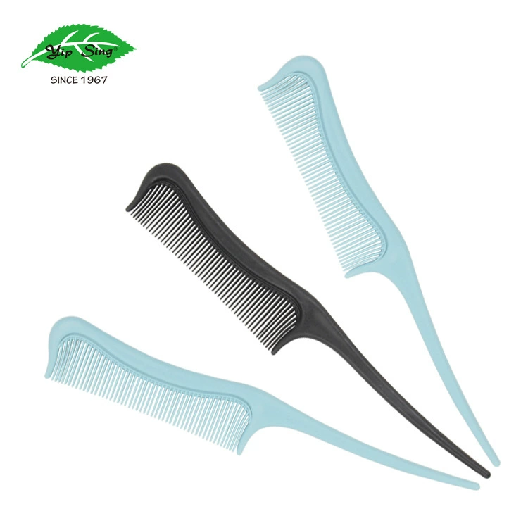 Ишэн Завод прямых продаж красивый пластиковый гребень для волос Тонкие зубы макияж форма вырезать длинный острый хвост гребень