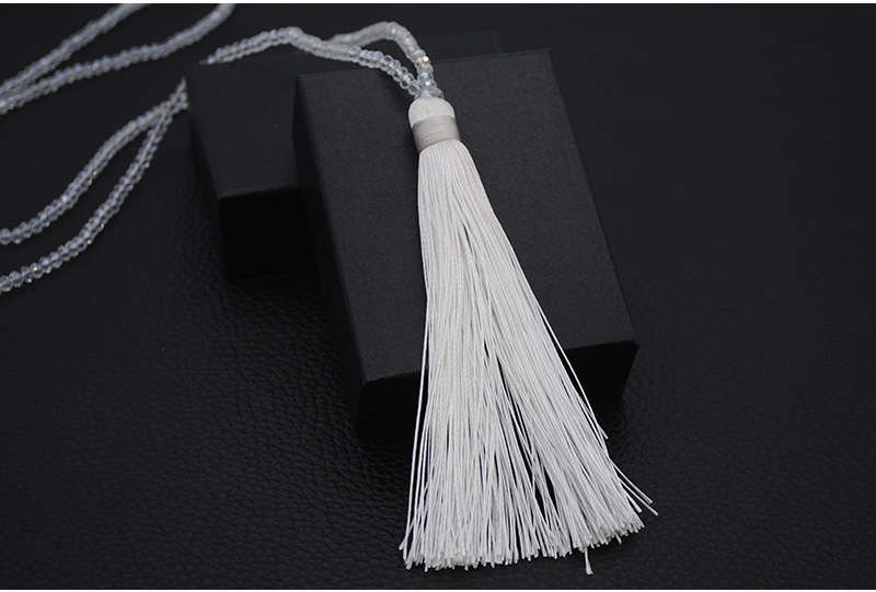 Ethnic Style Tassel Artificial Crystal Beaded Women's Sweater Chain display picture 3
