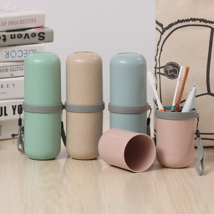 Wheat Straw Travel Storage Cup Image 2