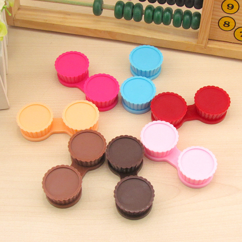 Color contact lens case contact lenses double box supply single DIY glossy double box Color contact lens case contact lenses double box supply single DIY glossy double box