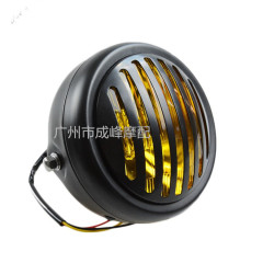 CG125 Modified Retro Headlight GN125 Retro Black Shell Round Front Headlight Motorcycle Accessories Headlight 
