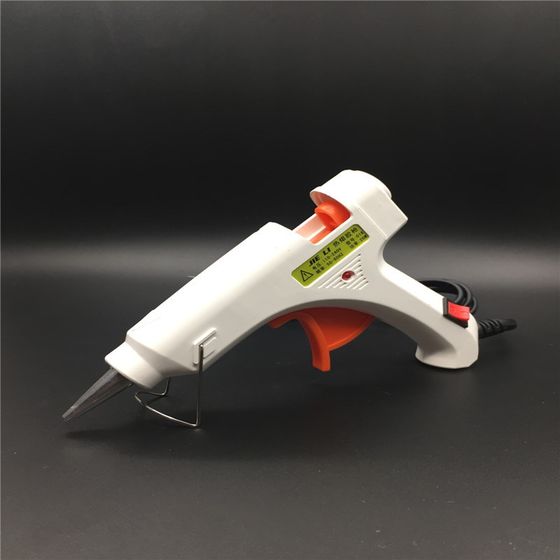 厂价直销20w带开关指示迷你小胶枪 白色PPT高温材料热熔小胶枪