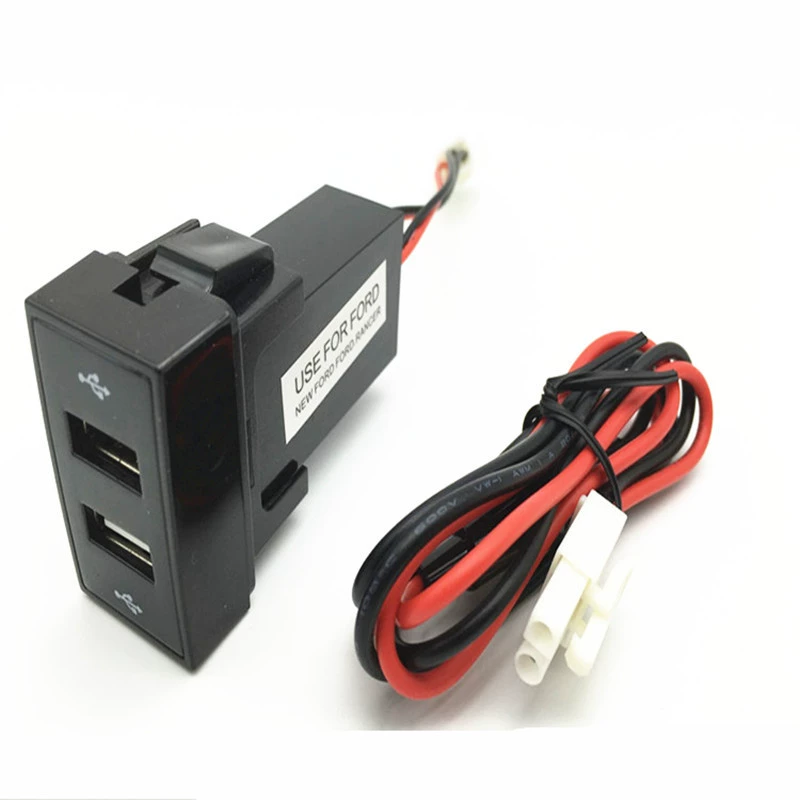 5V 3.1A dual USB interface blessing/special modified charger 12VDC input blue light LED FORDUSB