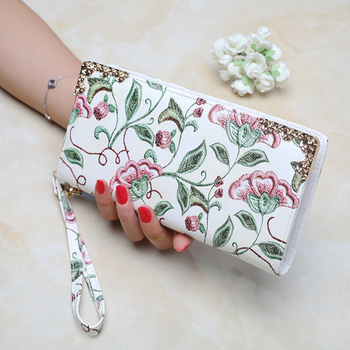 Women's Wallet Long Handle Korean Style Zipper Bag Large Capacity Phone Bag Simple and Versatile Handbag Refined Style Wholesale C