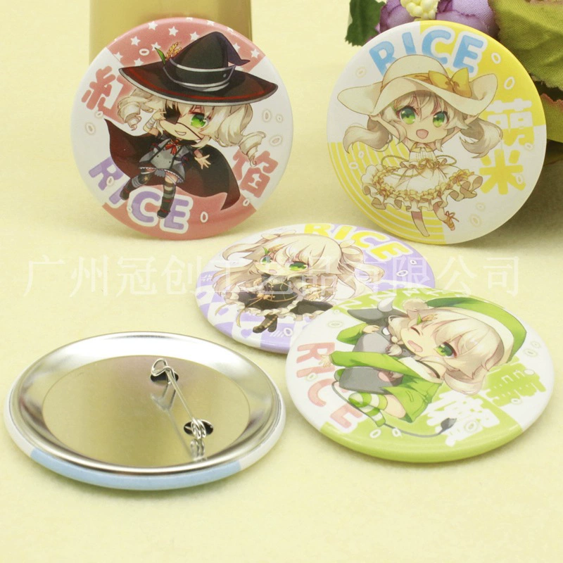 Поставка игольчатой жести в форме аниме мультипликационный значок подарок круглый значок