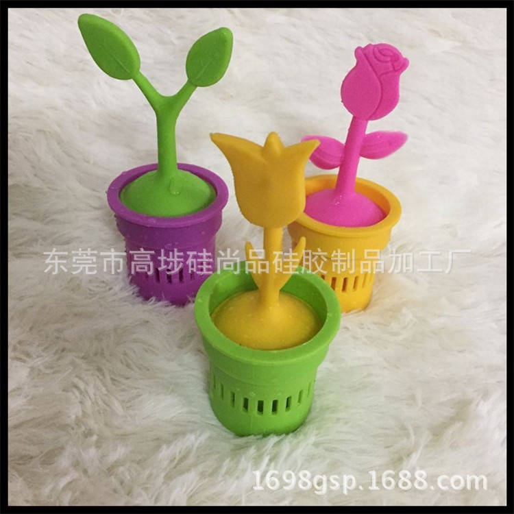 Dongguan modelo creativo silicona joyería de silicona maceta escritorio del coche pequeños adornos al por mayor