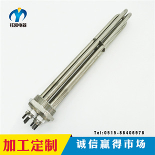 供應內接線絲扣法蘭加熱器 不銹鋼水箱電加熱管 侵入式電加熱管