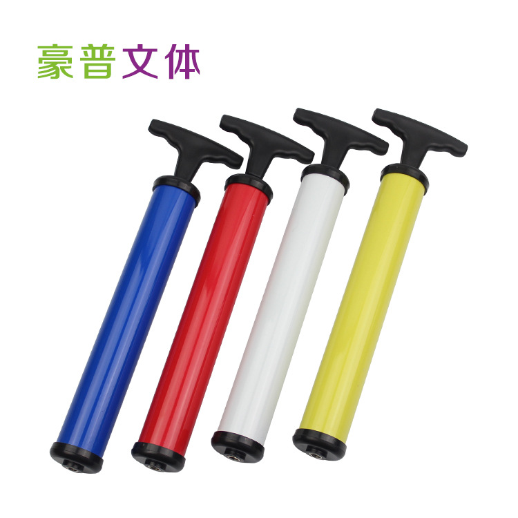 12寸PVC打气筒 大手柄打气筒 充气泵手推气筒 球类充气泵气嘴