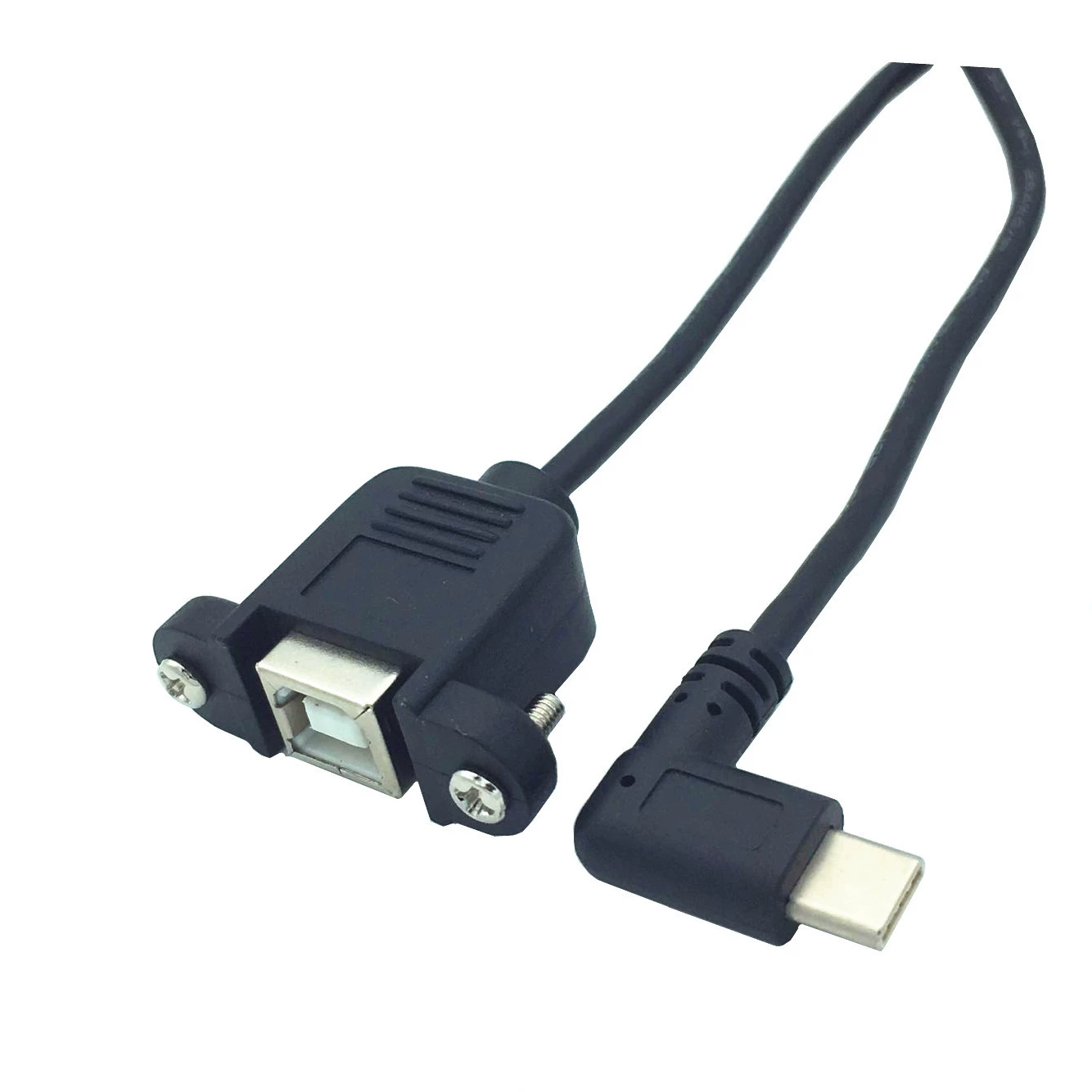 TYPE-C локоть к USB B мастер кабель для ушей, кабель панели винт 0.5м
