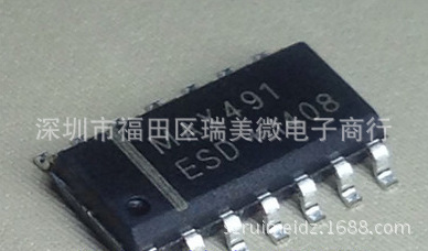 贴片 MAX491 MAX491CSD MAX491ESD SOP-14 全新 收发器IC