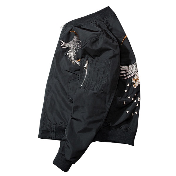 For cross-border Japanese tide brand embroidery of Yokosuka Air Force pilots baseball uniform jacket men plus cotton thi