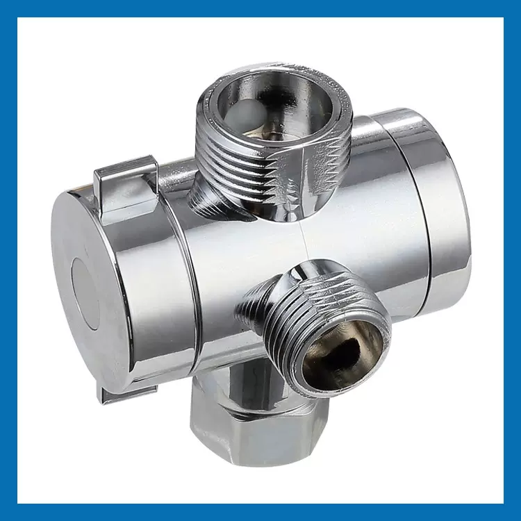 塑料快开花洒分水器三通配件花洒止水阀 卫浴配件 转接头