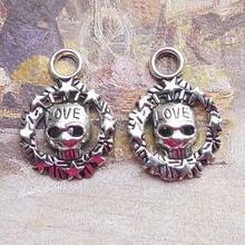 B4327 15*21mm����ͷ����ɫ�Ͻ���Ʒ���DIY  ����200��/��1.3��