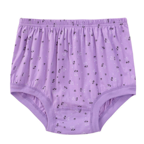Wholesale consignment for middle-aged and elderly women's underwear, mid-high waist, pure cotton, plus size briefs