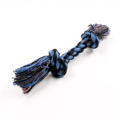 Pet Double Knot Candy Cotton Rope Toy Dog Molar Teeth Cleaning Rope Toy Dog Bite Rope Teeth Cleaning Training Can Be Wholesale