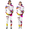 men casual hooded suit Unicorn Unicorn hooded sweater 3D digital printing customized male class service