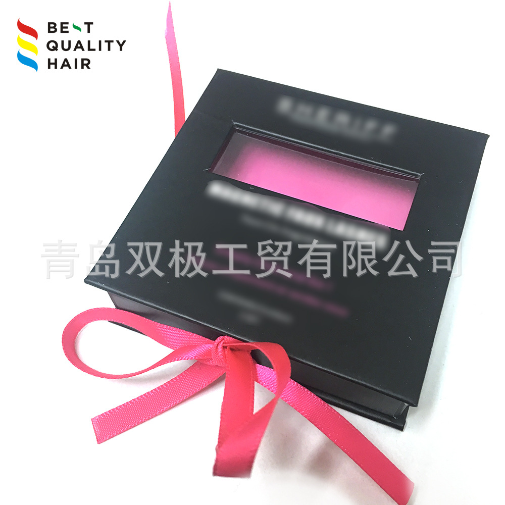 厂家定制睫毛盒 烫金开窗正方形睫毛盒 异形眼睫毛盒少量定制