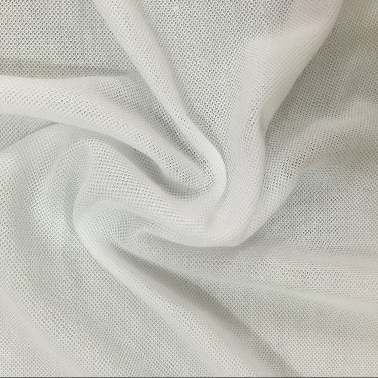 厂家涤珠地网眼布 手感舒适透气时尚衣服面料 供应