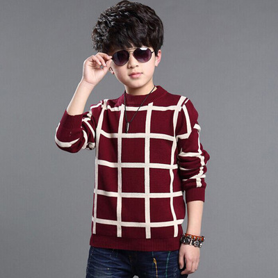 童裝壹件代發男童毛衣大童圓領套頭長袖針織衫韓版廠家直銷