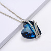 Crystal, pendant, fashionable marine jewelry, necklace, factory direct supply, Korean style, wholesale