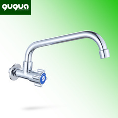 Copper single cold kitchen faucet, wall-mounted vegetable basin faucet, sink faucet, horizontal vegetable basin faucet