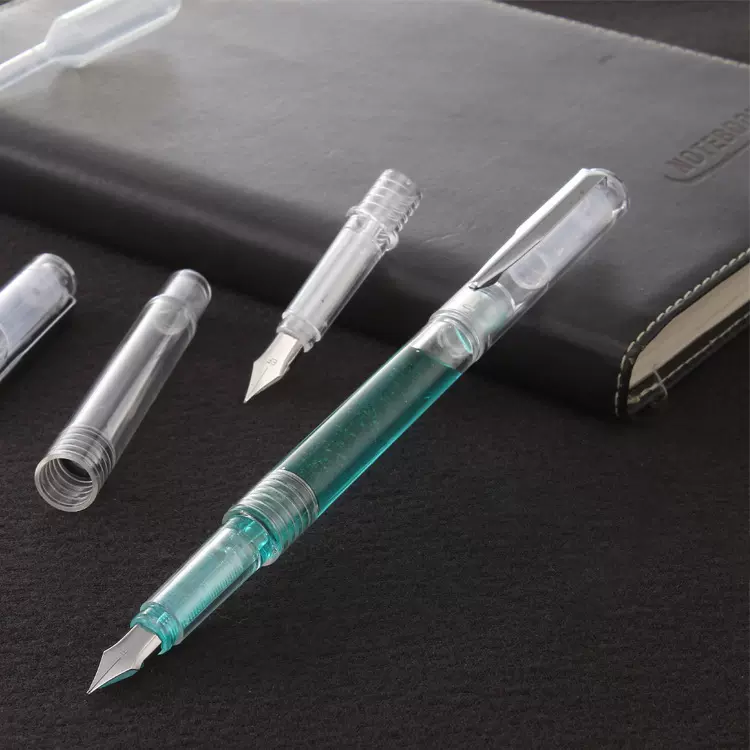 派顿F10 透明示范彩墨钢笔 学生用练字钢笔 笔杆灌墨笔 厂家批发