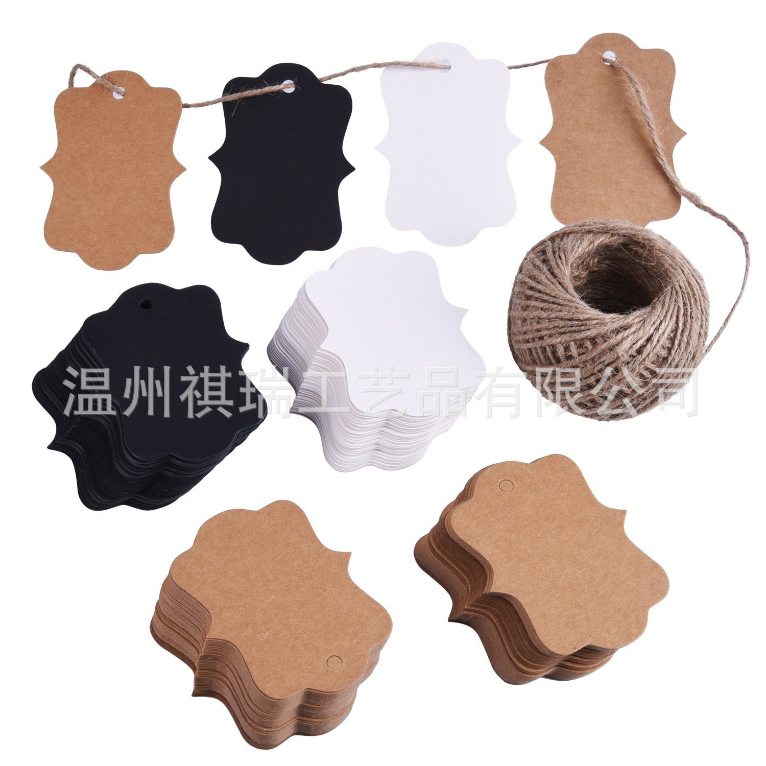 现货 迷你圆弧异形创意牛皮纸DIY吊牌手工烘焙礼物剪贴本留言便签