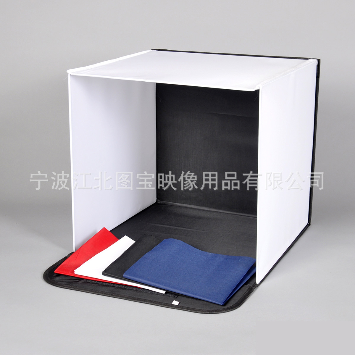 40cm小型迷你简易方形摄影棚 摄影拍摄台 柔光箱 送4色植绒背景布