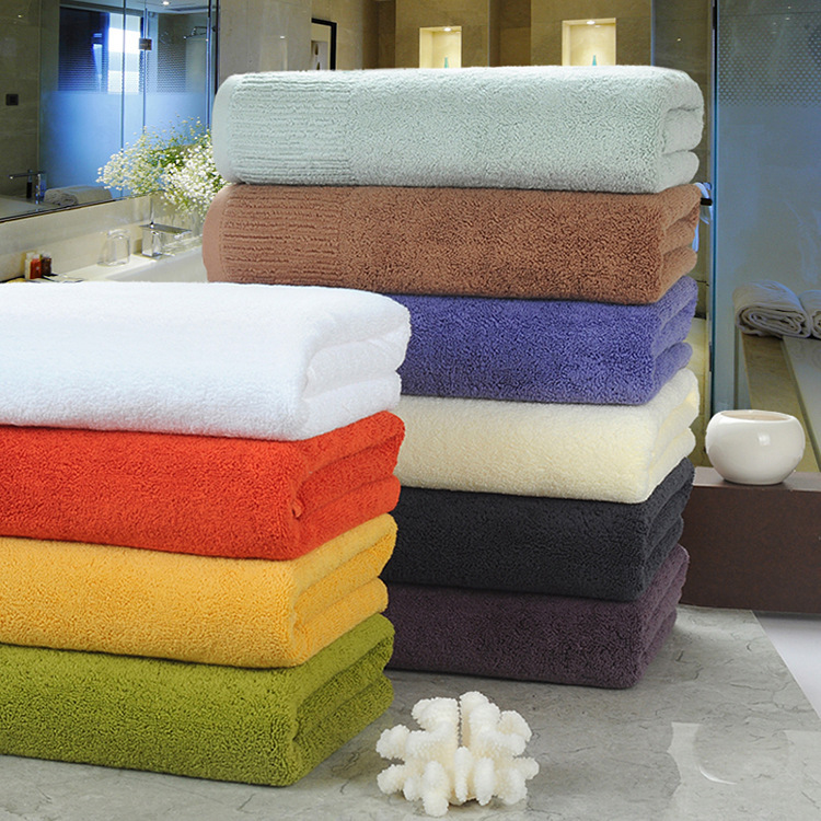 Factory wholesale cotton bath towel thick Hotel Hotel adult couple bath towel 700g cotton yarn 70*140cm