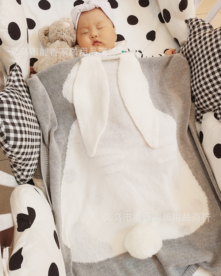 兔子毛线空调毯 (17)