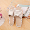 Summer slippers indoor, slide, footwear, cotton and linen