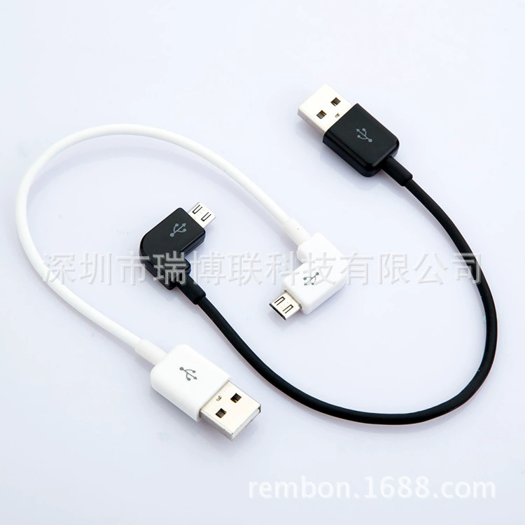 Кабель Micro USB 90-градусный Elast перегиб для зарядки мобильного телефона, производитель по заказу